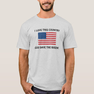 Ik hou van het mannen shirt met grappige t - shirt