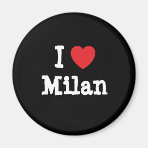 Ik hou van het Milanese hart op maat Magneet