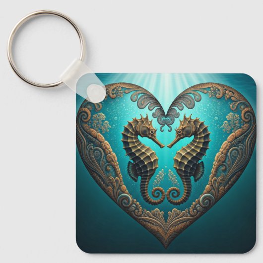 Ik hou van het Ocean Sleutelhanger (Voorkant)