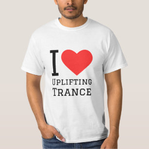 Ik hou van het opheffen van trance t-shirt