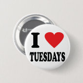 Ik hou van het schooldagpictogram ronde button 5,7 cm (Voorkant /achterkant)