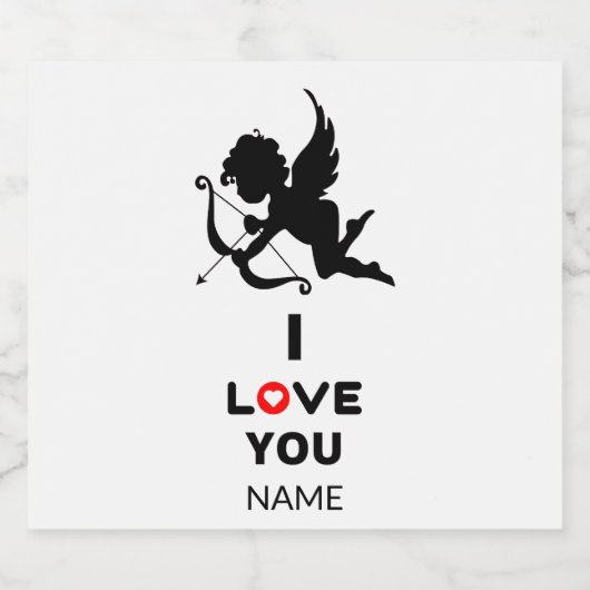 Ik hou van het speciale bierflesetiket bier etiket (Enkel label)