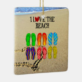 Ik hou van het strand keramisch ornament (Rechts)