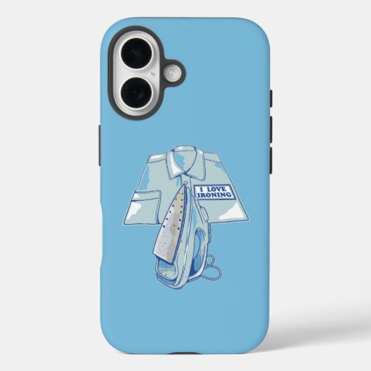 Ik hou van het strijken van grappig ijzer Case-Mate iPhone case (Achterkant)