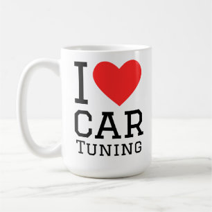 Ik hou van het tunen van auto's koffiemok
