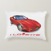 IK HOU VAN HET UNIEKE AUTO-ONTWERP ACCENT KUSSEN (Achterkant)