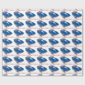 IK HOU VAN HET UNIEKE AUTO-ONTWERP CADEAUPAPIER (Vlak)