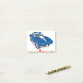 IK HOU VAN HET UNIEKE AUTO-ONTWERP POST-IT® NOTES (Op bureau)