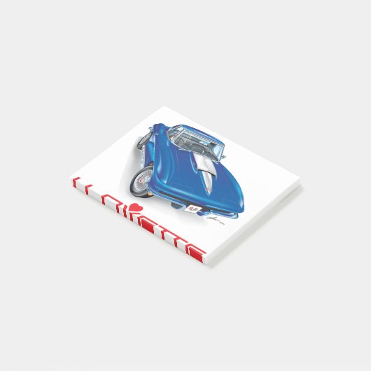 IK HOU VAN HET UNIEKE AUTO-ONTWERP POST-IT® NOTES (Schuin)