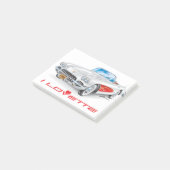 IK HOU VAN HET UNIEKE AUTO-ONTWERP POST-IT® NOTES (Schuin)