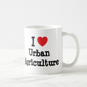 Ik hou van het Urban Agriculture hart op maat Koffiemok