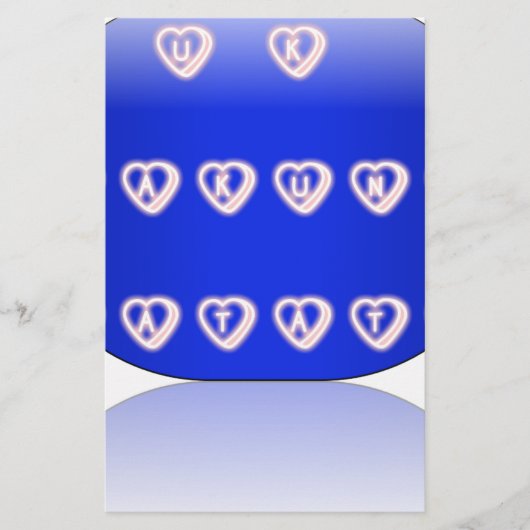 Ik hou van het Verenigd Koninkrijk Briefpapier (Voorkant)