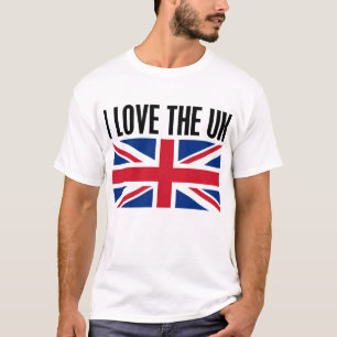 Ik hou van het Verenigd Koninkrijk T-shirt