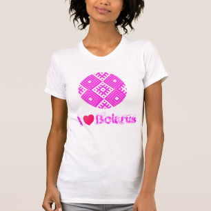 Ik hou van het Wit-Rusland Folkpatroon В ныивш, T-shirt