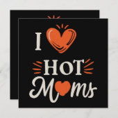 Ik hou van hete moeders ik hart hete moeders benau kaart (Voorkant / Achterkant)