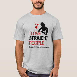 Ik hou van hetero's t-shirt