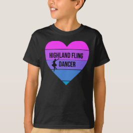 Ik hou van Highland Fling Dancer Scottish Dance ca T-shirt