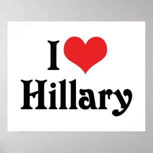 Ik hou van Hillary Poster