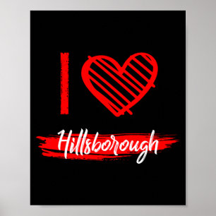 Ik hou van Hillsborough Ik Hart Hillsborough Poster