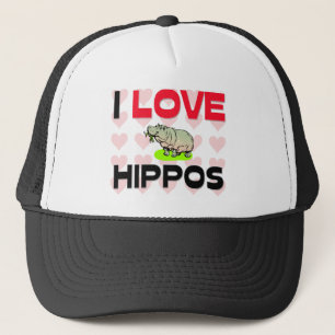 Ik hou van Hippos Trucker Pet