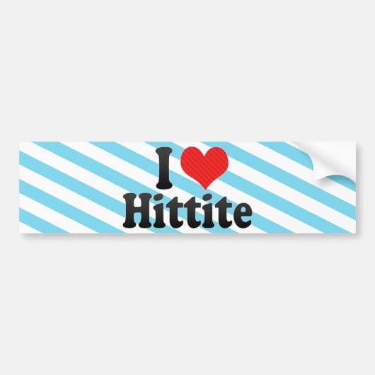 Ik hou van Hittite Bumpersticker (Voorkant)