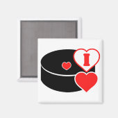 Ik hou van hockey magneet (Voorkant / Achterkant)