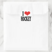 Ik hou van Hockey Ronde Sticker (Tas)
