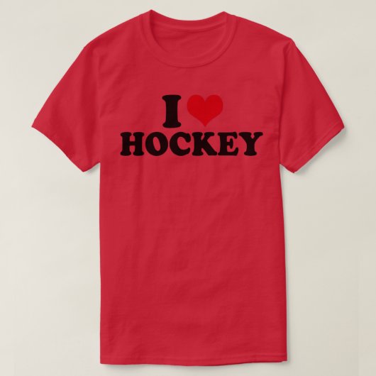 Ik hou van Hockey T-shirt (Design voorkant)