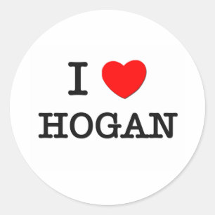 Ik hou van Hogan Ronde Sticker