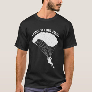 Ik Hou Van Hoge Snelheden Tijdens Het Springen Met T-shirt