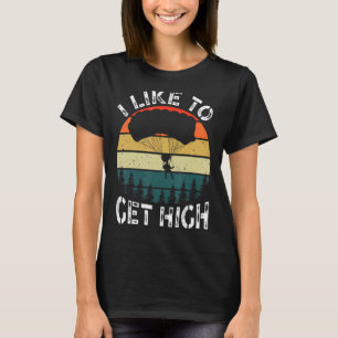Ik Hou Van Hoge Snelheidsduiker Parachutist Parach T-shirt