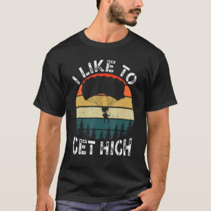 Ik Hou Van Hoge Snelheidsduiker Parachutist Spring T-shirt