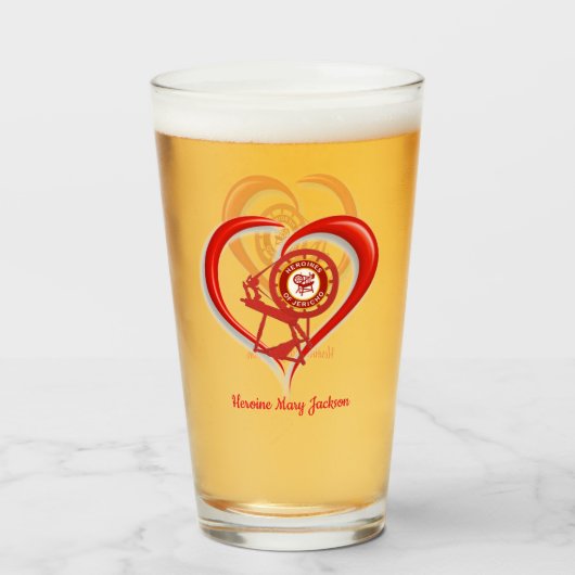 Ik hou van HOJ Glas (Voorkant gevuld)