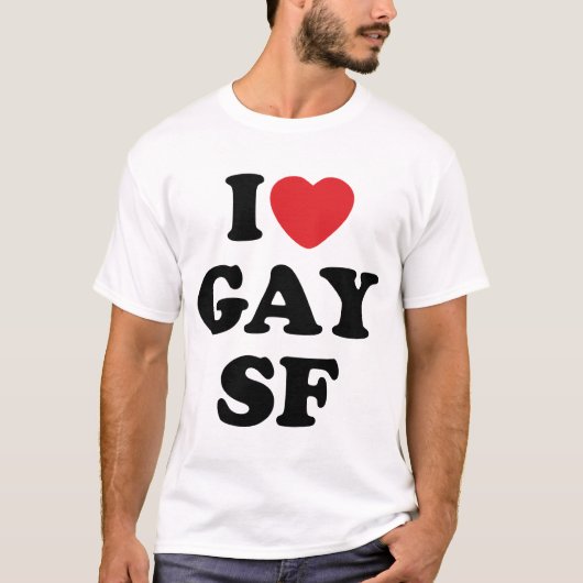 Ik hou van homo SF T-shirt (Voorkant)