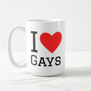 Ik hou van homo's koffiemok