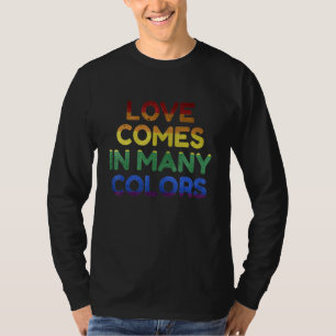 Ik hou van homoseksuele mensen LGBT liefde komt in T-shirt