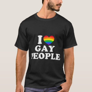 Ik hou van homoseksuele mensen t-shirt