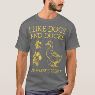 Ik hou van Honden en Eenden en misschien 3 mensen T-shirt
