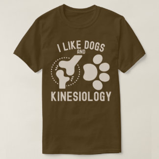 Ik hou van honden en kinesiologie t-shirt