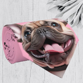 Ik hou van honden Franse bulldog Stropdas