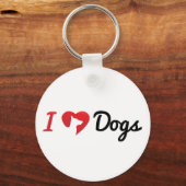 Ik hou van honden sleutelhanger (Voorkant)