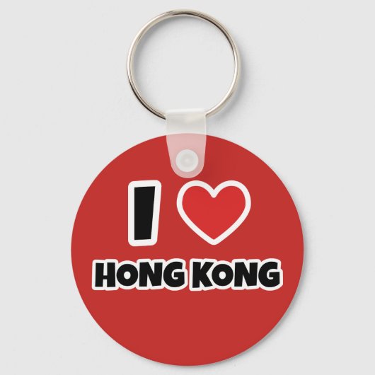 Ik hou van Hong Kong Sleutelhanger (Voorkant)