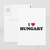 Ik hou van Hongarije Briefkaart (Voorkant / Achterkant)
