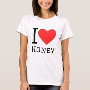 Ik hou van honing t-shirt