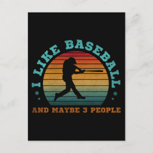 Ik Hou Van Honkbal En Misschien 3 Mensen Briefkaart
