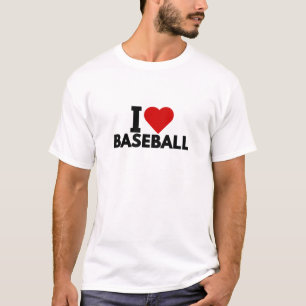 Ik hou van honkbal - honkballiefhebber t-shirt