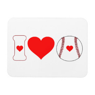 Ik hou van honkbal magneet