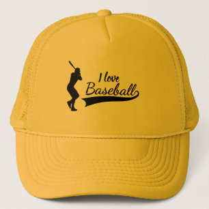 Ik hou van honkbal trucker pet