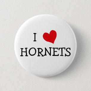Ik hou van Hornets Ronde Button 5,7 Cm