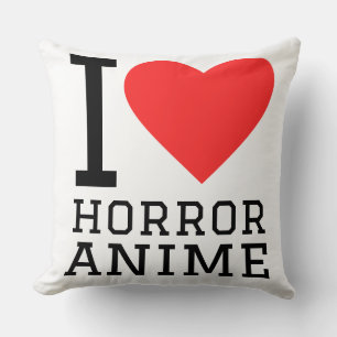 Ik hou van horror anime kussen